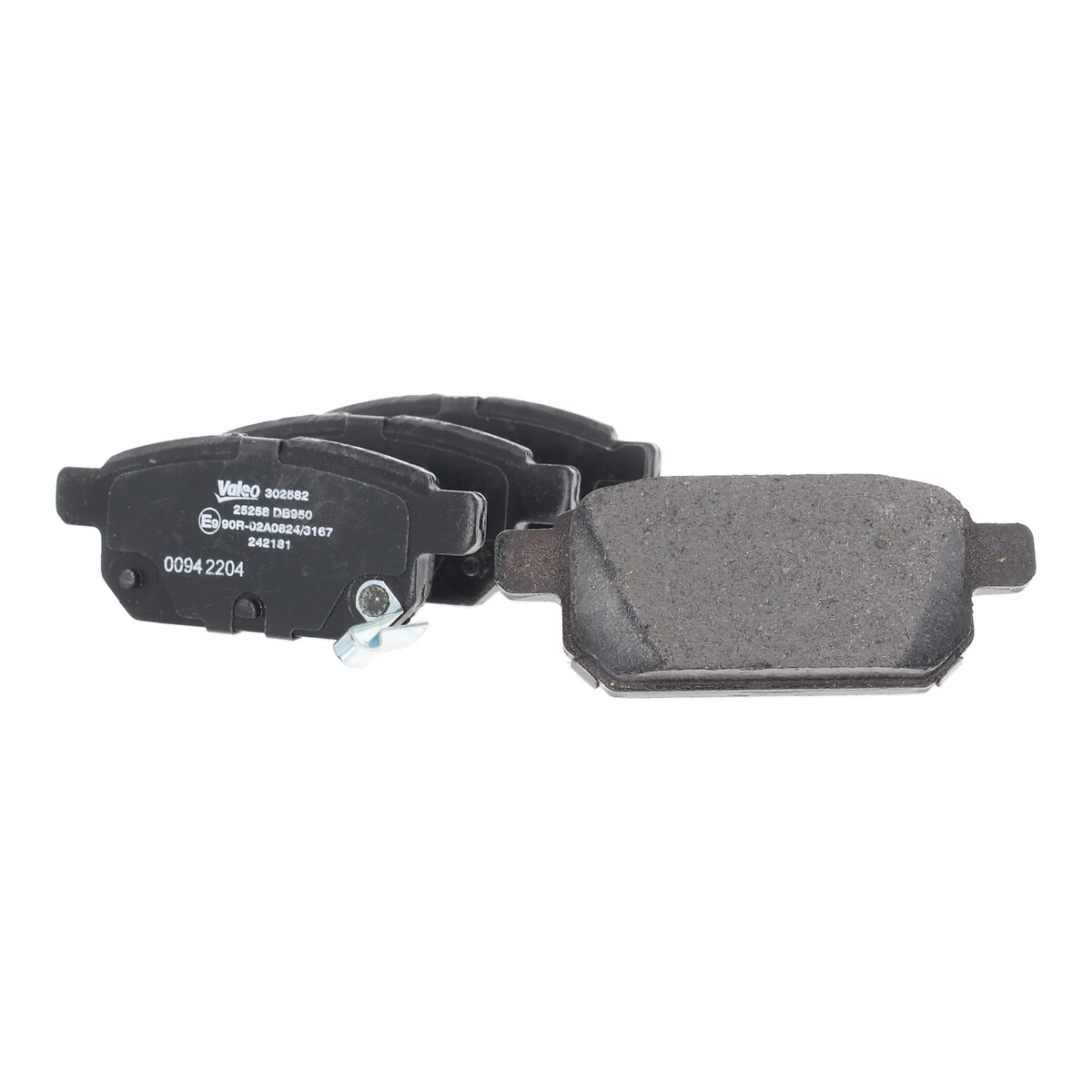 Jeu de 4 plaquettes de frein VALEO ref. 302582
